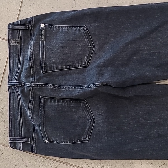 7forallmankind Ankle Skinny with Seams and Front Splits in Vintage Noir - Picture 8 of 10